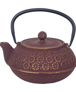 THEIERE LIE DE VIN EN FONTE  1 L  18 x 15.5 x 11 cm