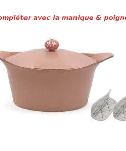 L&rsquo;INCROYABLE COCOTTE 28 CM COULEUR GUIMAUVE SANS BOUTON NI MANIQUE